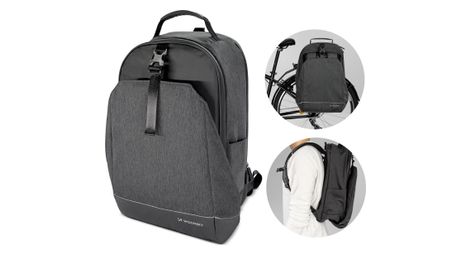 Sacoche et sac à dos 2-en-1 30l noir