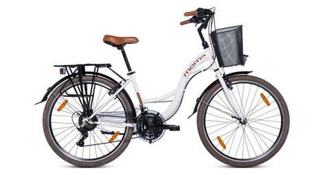 Vélo de Ville URBAN 26 , SHIMANO 21v - Blanc