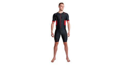Zone3 activate men s triathlon suit black red