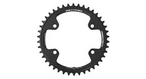 PLATEAU GRAVEL 4BRA D.110 POUR SHIMANO GRX MONO TA X110 ONE 42DTS COMPATIBLE RX600-RX810 NOIR 10-11V.