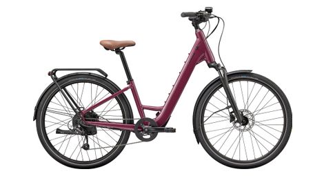 Vélo de ville électrique cannondale mavaro neo sl 2 low step thru microshift 7v 360 wh 27.5 rouge cerise