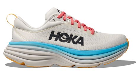 Hoka one one bondi 8 running schuhe weiß multi-color women 39.1/3