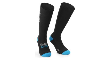 Calcetines assos ultraz fugu unisex negro/azul