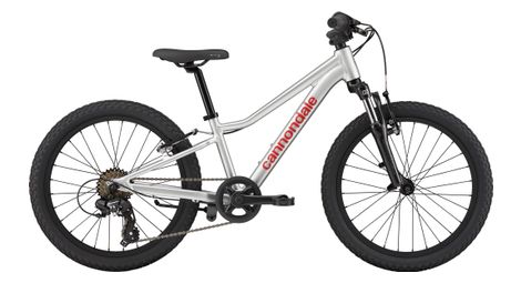 Mountain bike per bambini Cannondale Kids Trail 20 Shimano 7V 20" Argento/Rosso 2026 5 - 8 anni