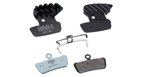 Paire de plaquettes bbb discstop coolfin organiques pour sram guide/avid trail