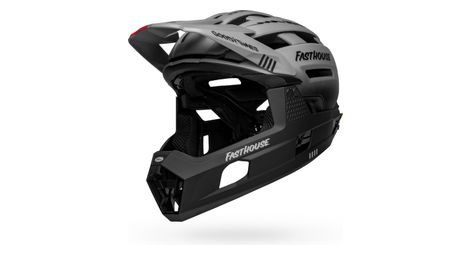 Casque avec mentonniere amovible bell super air r mips fast house gris noir