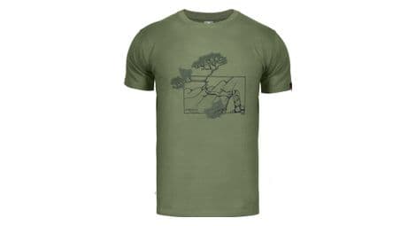 T-shirt de randonnée alpinus pieniny vert - homme