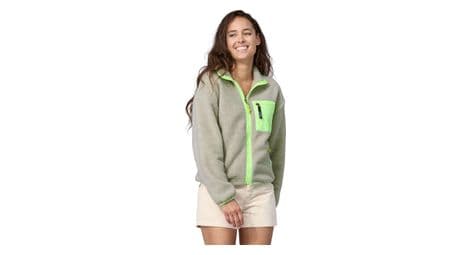 Veste polaire femme patagonia synchilla gris vert