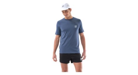 Maillot de manga corta compressport performance azul hombre