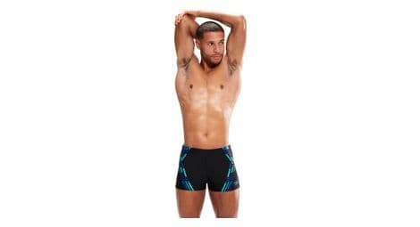 Badeanzug speedo eco tech print aquashort schwarz blau 75 cm