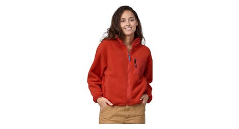 Chaqueta de forro polar patagonia synchilla para mujer rojo