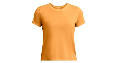 Maillot de manga corta under armour launch naranja para mujer