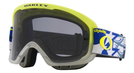 Masque oakley o-frame 2.0 pro mtb blue wings / verres dark grey / ref : oo7117-20