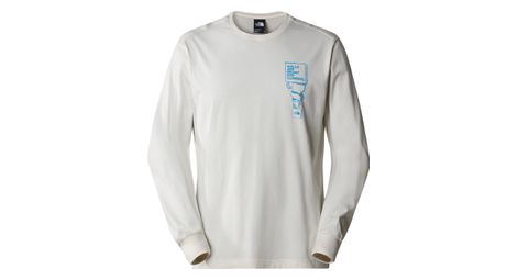 The north face outdoor graphic long sleeve t-shirt white m