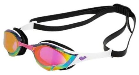 Lunettes de natation arena cobra edge swipe verres miroirs violet blanc noir