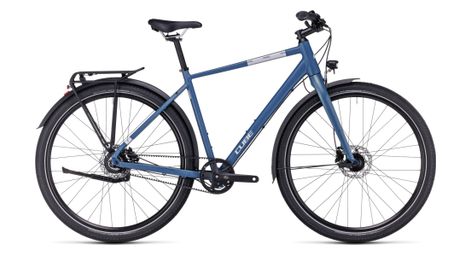 Cube travel pro bicicleta de cicloturismo shimano nexus 8s cinturón 700 mm azul denim 2023 50 cm / 165-174 cm