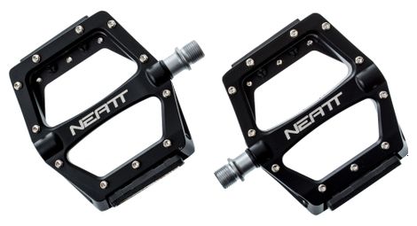 Neatt paire de pedales aluminium 11 picots noir