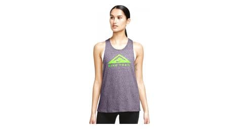 Nike dri-fit trail tank purple green women's