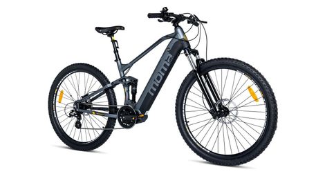 Vtt electrique vae, emtb-29  moteur central, full suspension,   shimano altus 8 vitesses et freins a disque hydraulique  batterie intégrée  ion lithium 48v 13ah