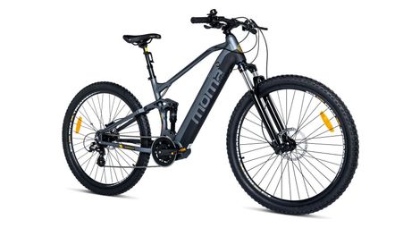 BTT Eléctrica, Motor Central EMTB-29, Suspensión Completa, 8 Velocidades SHIMANO ALTUS y Frenos de Disco Hidráulicos Batería Integrada de Ion Litio 48V 13Ah
