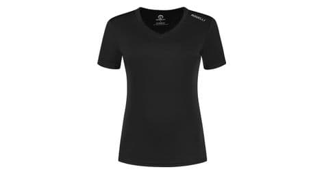 T-shirt de sport manches courtes rogelli - femme - noir