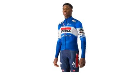 Castelli thermal soudal quick-step 2024 long sleeve jersey blue