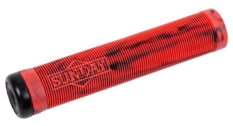 Poignées bmx sunday cornerstone noir / rouge