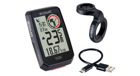 Sigma rox 2.0 gps meter set zwart