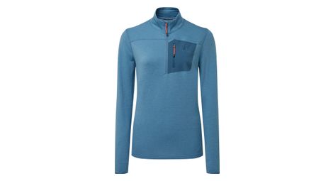Polaire femme mountain equipment lumiko zip t bleu