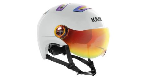 Casque kask urban r rainbow chrome wg11 avorio blanc