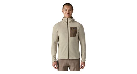 Polaire à capuche patagonia r1 air full-zip hoody beige homme