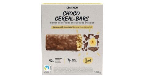 Decathlon nutrition barritas de cereales chocolate plátano 6x30g