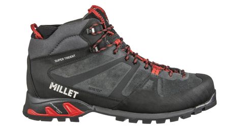 millet super trident gore tex grey red hiking boots