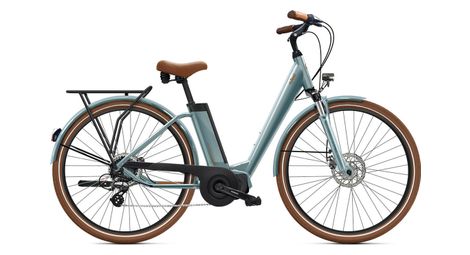O2 feel ivog city up 4.1 shimano altus 8v 400 wh 26'' gris perla  bicicleta eléctrica urbana