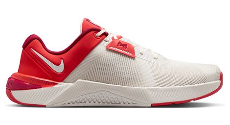 Zapatillas de entrenamiento Nike Metcon 10 blancas/rojas para hombre