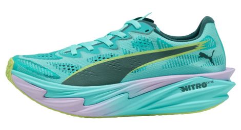 Chaussures Running Puma Deviate Nitro Elite 4 Hyrox Vert Femme