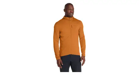 Rab ascendor light orange long sleeve fleece jacket