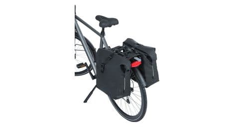 Basil double pannier soho nordlicht mik 41 liter 31 x 13 x 37 cm - noir pastel