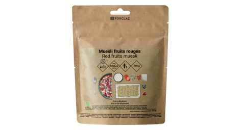 Gevriesdroogd ontbijt forclaz muesli rood fruit organic 100 g