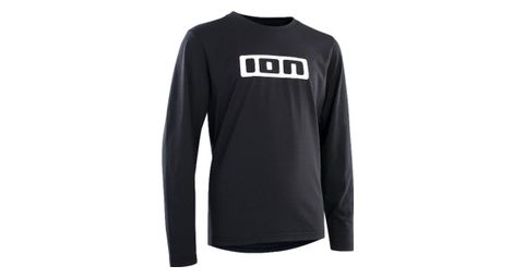 Maglia mtb a manica lunga ion logo dr nero