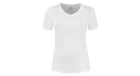 T-shirt de sport manches courtes rogelli - femme - blanc