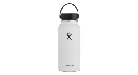 Hydro flask boca ancha con tapón flexible frasco de 946 ml blanco