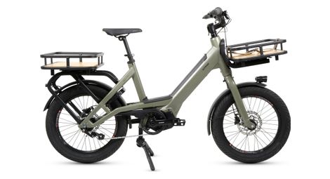 Gitane g-life compact 1 bicicleta eléctrica de carga para ciudad shimano nexus 5v 482 wh 20'' caqui 2023