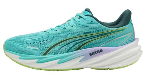Chaussures Running Puma Velocity Nitro 5 Hyrox Vert Homme