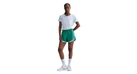 Camiseta blanca de manga corta nike dri-fit tempo para mujer