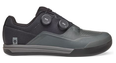 Zapatillas fox union boa pedal plano gris