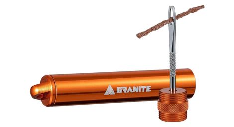 Kit de réparation granite design suture tubeless outil + 10 mèches orange