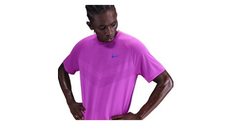Maillot manches courtes nike stride violet homme