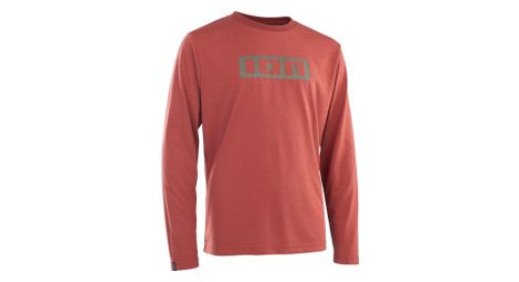 ion logo dr red long sleeve mtb jersey