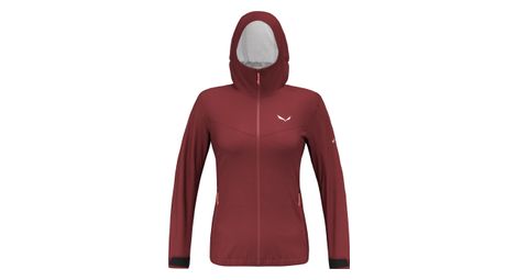 Wasserdichte Damenjacke Salewa Puez Aqua Rot Bordeaux